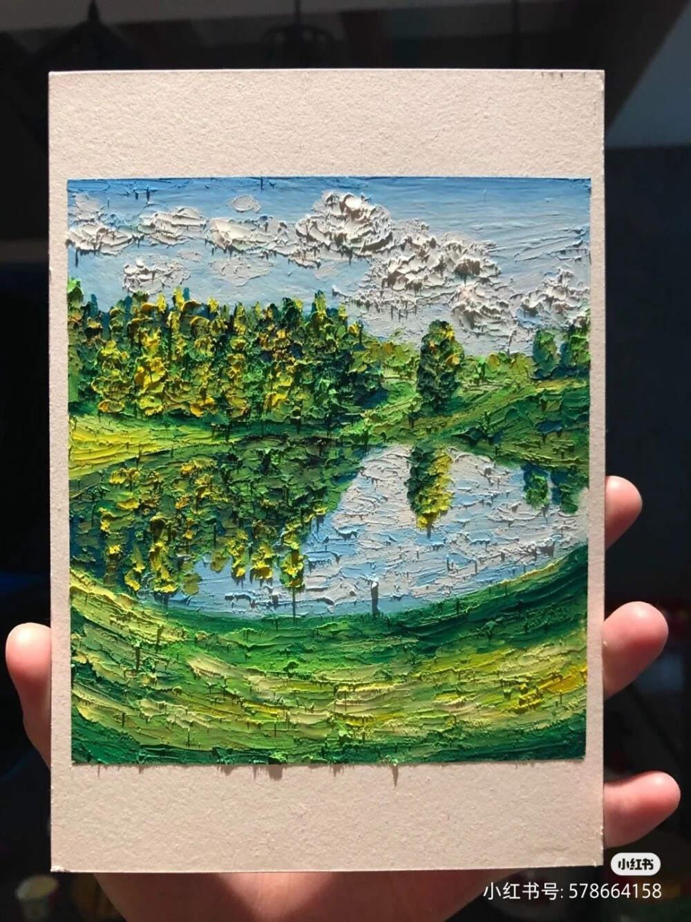 3分钟教你学画一幅绝美油画棒风景!(图1)