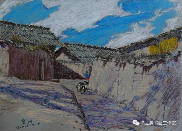 小学生油画棒绘画作品油画棒美术绘画作品图片(图1)