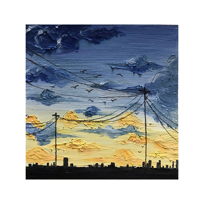 大家学会了吗？简单的油画棒作品-爱奇艺(图1)